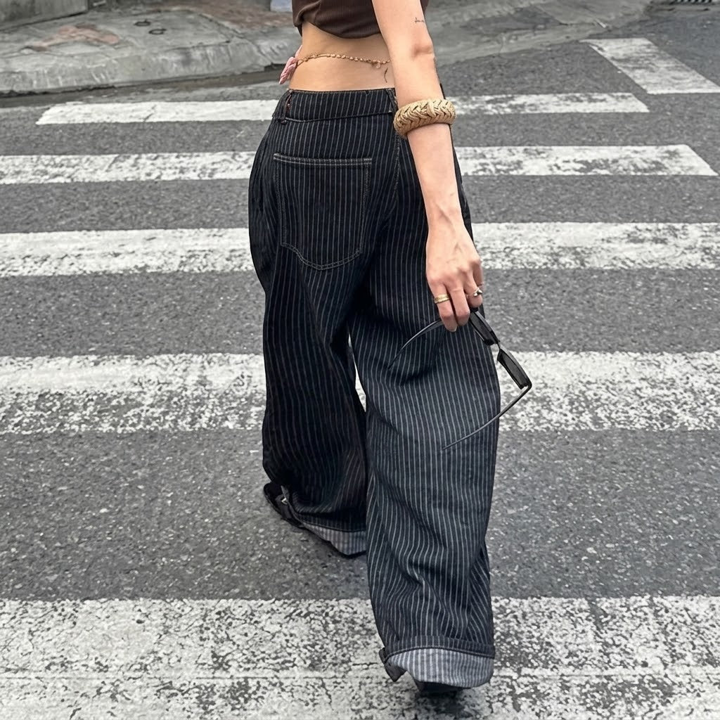 Pinstripe Baggy Pants
