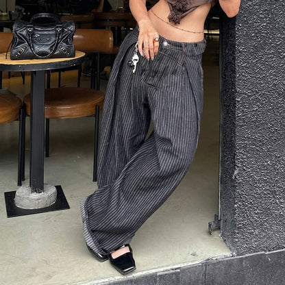 Pinstripe Baggy Pants