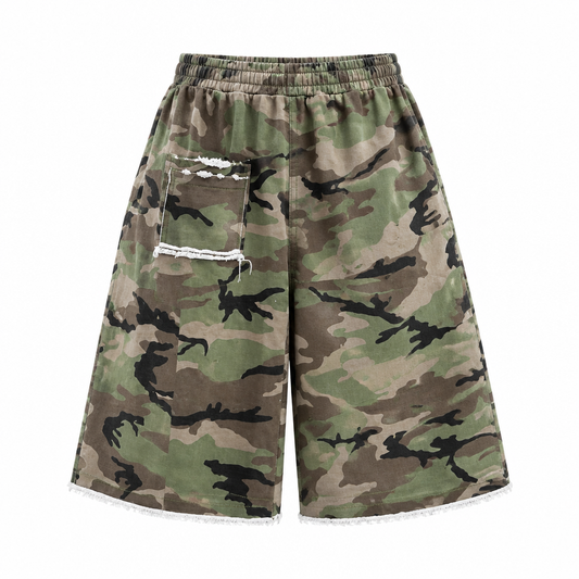 Front view of the shorts on white