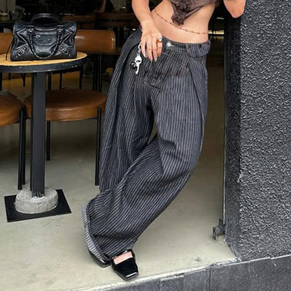 Pinstripe Baggy Pants