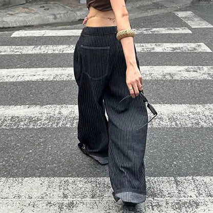 Pinstripe Baggy Pants