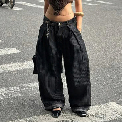 Pinstripe Baggy Pants